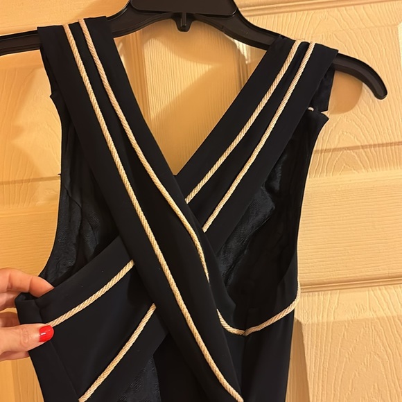 Navy “nautical” pants suit - Picture 4 of 4